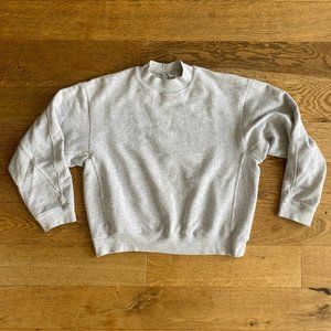 Uniqlo U grey melange mockneck sweatshirt